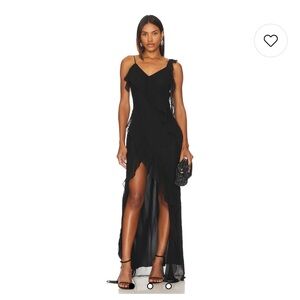 AMANDA UPRICHARD Cassilda Gown in Black